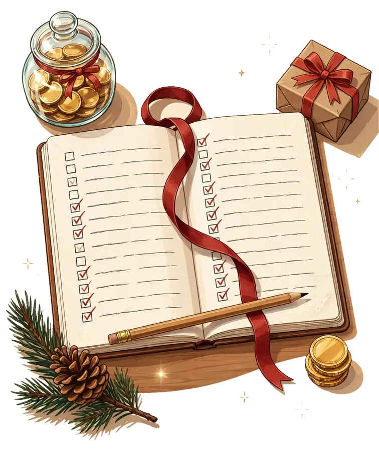 christmas finance planner illustration 1